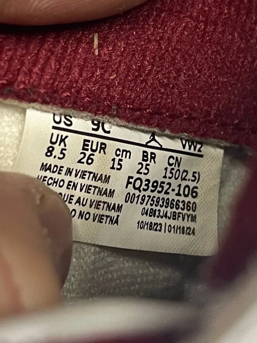 Nike‎ Air Jordan Spizike Red Team Wolf Grey White Maroon Low-Top Sneaker